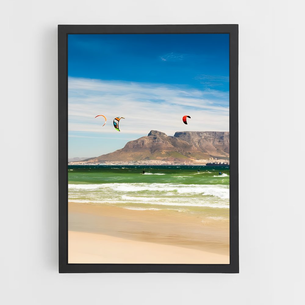 Poster Cape town – affiche Kitesurf (vue 2)